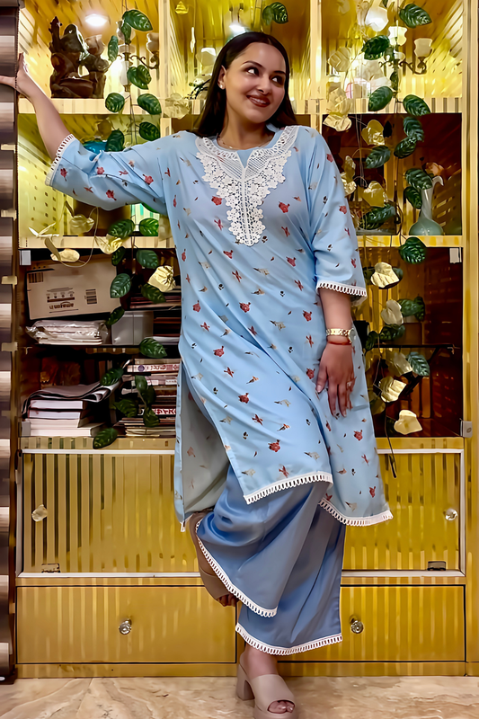 Pastel Bloom Kurta Set