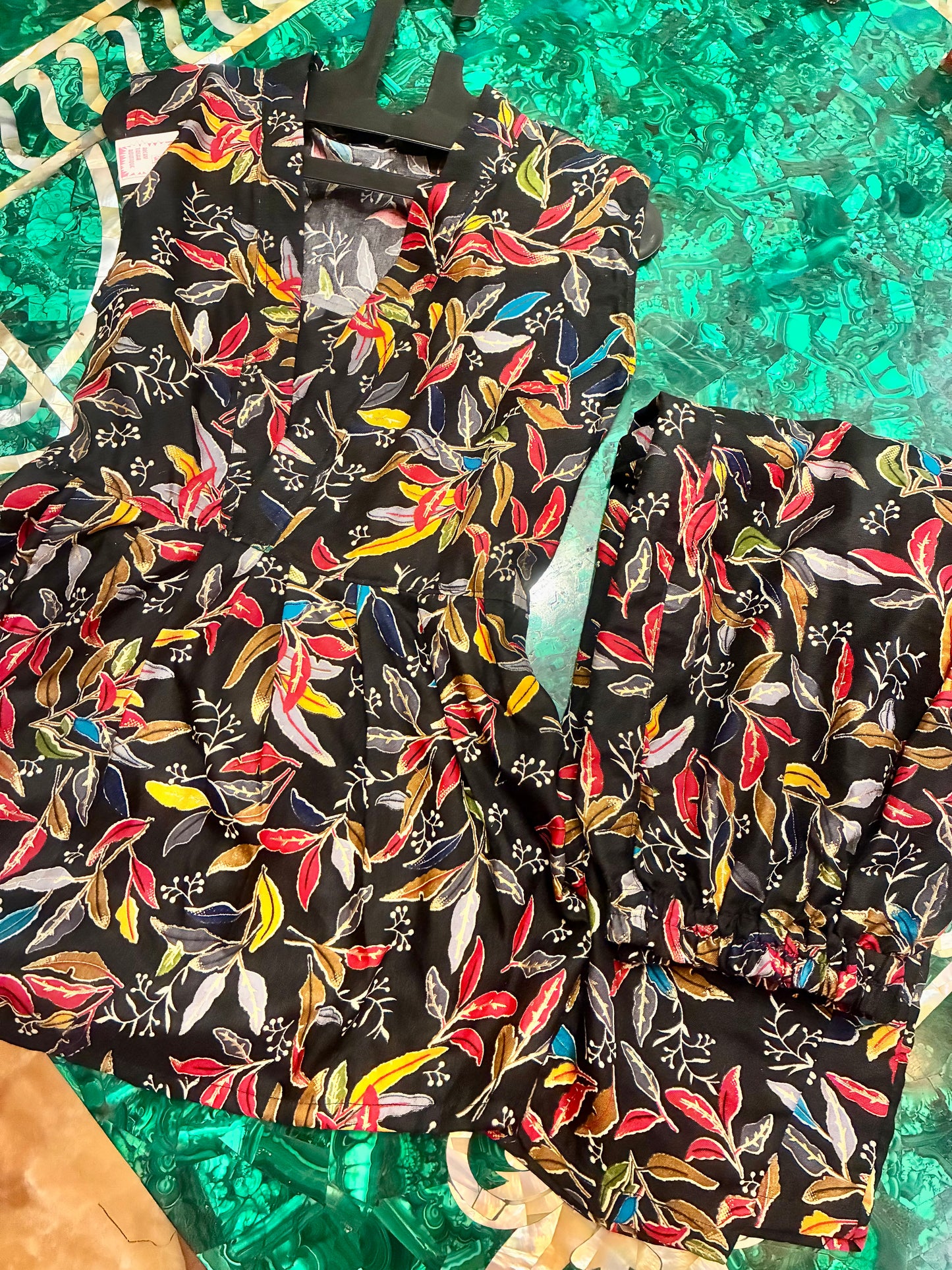 Black Botanica Cotton Co-ord Set