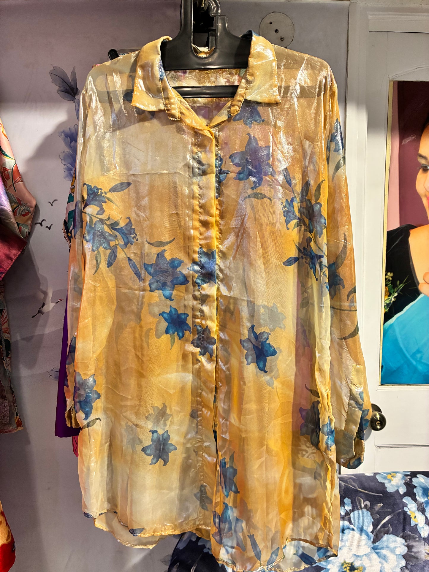 Sunflower Bloom Sheer Co-ord Set