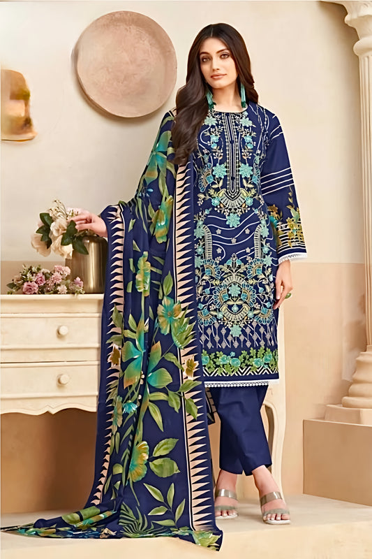 Naira Midnight Bloom Pakistani Suit Set