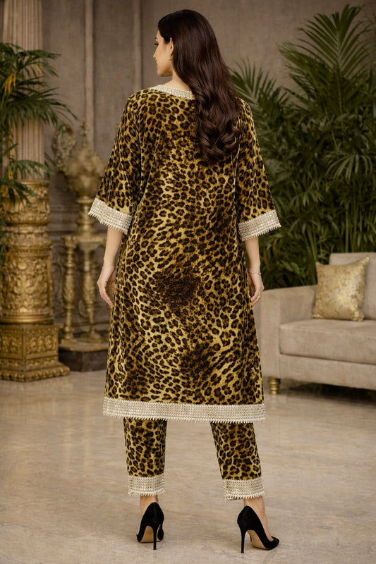 Jungle Luxe Velvet Kurta Set