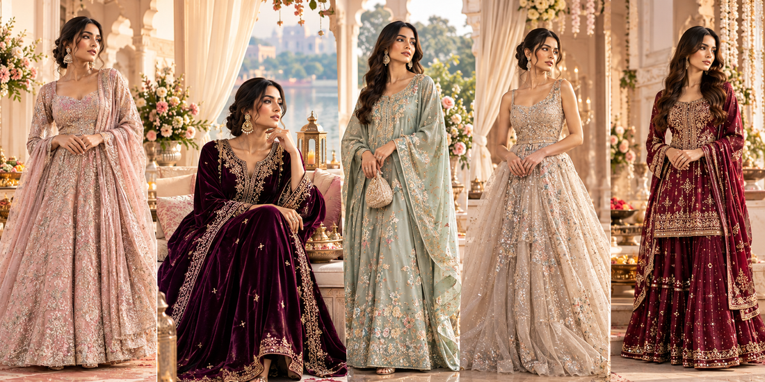 Wedding Season Glamour: Explore Gowns, Kaftans & Sharara Sets at House of Ricky Tasha