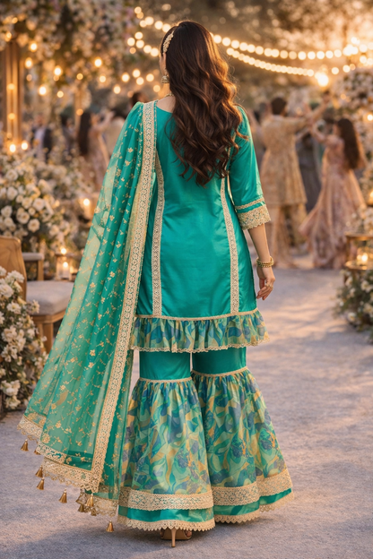 Noor Mahal Pakistani Sharara Set