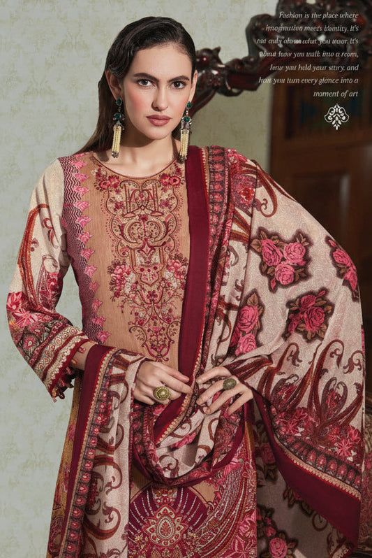 Aafreen Earthy Charm | Lawn Cotton Pakistani Suit Set
