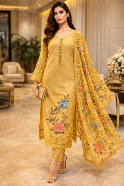 Gulbano Hakoba Embroidered Suit Set