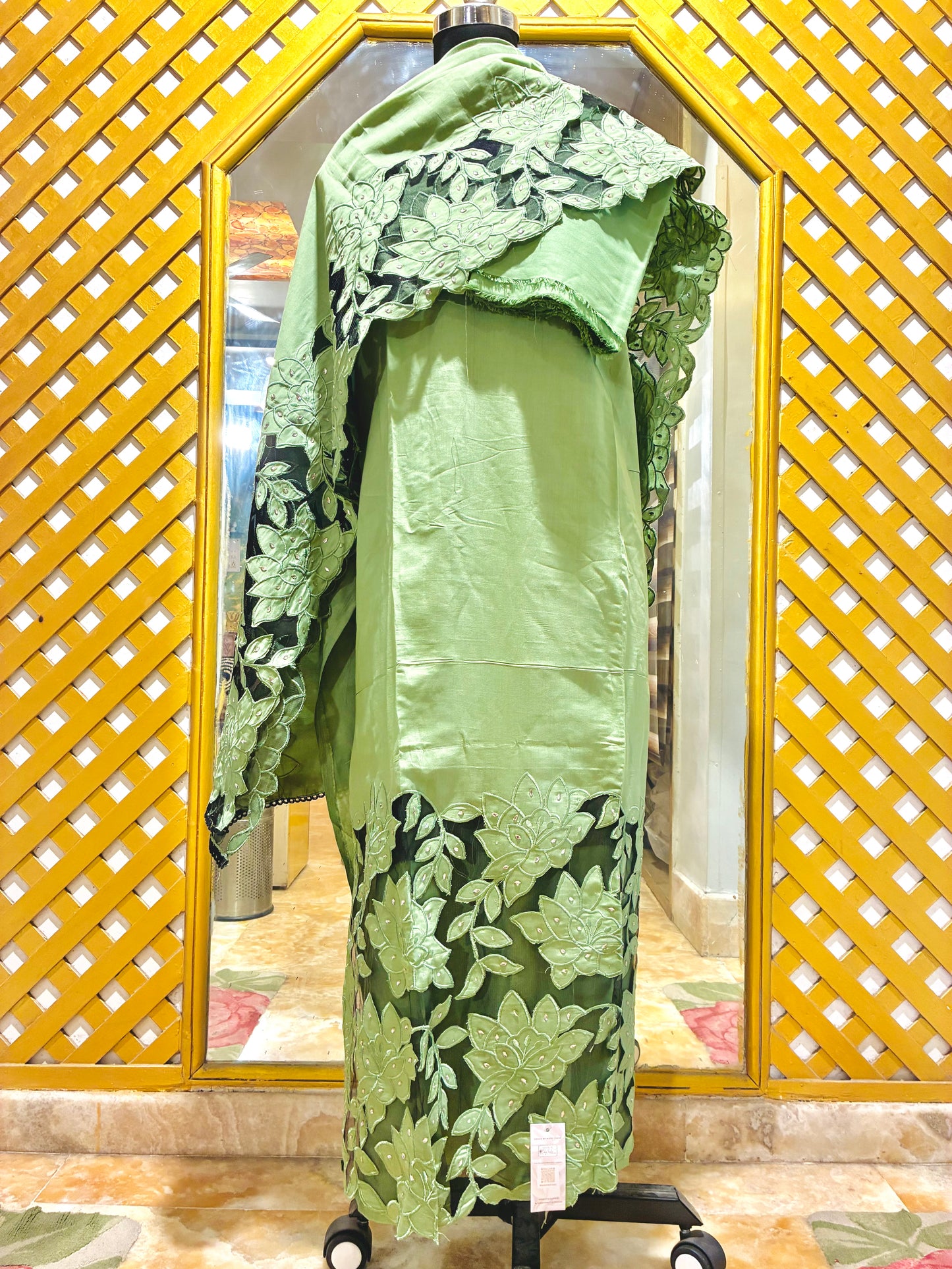Gulbaagh Cutwork Mulmul Suit Set