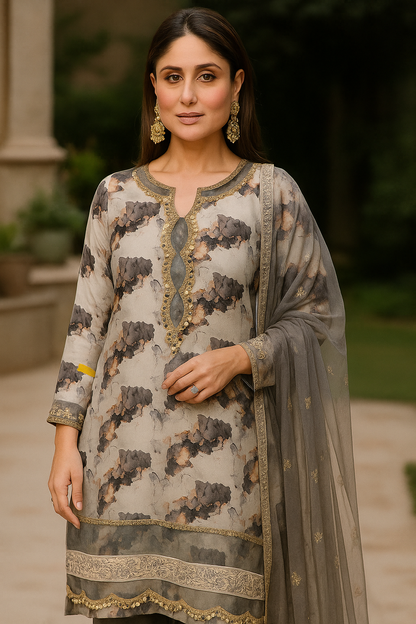 Bebo Inspired Luxe Satin Ensemble