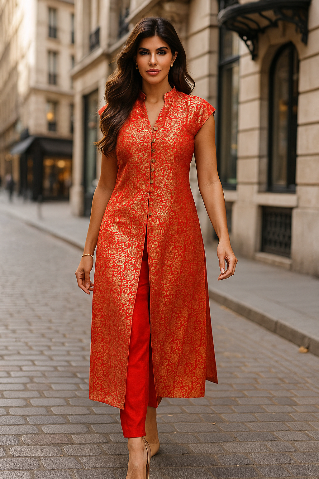 Banarasi Longline Kurta