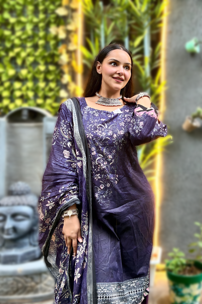 Inara Amethyst Grace | Lawn Cotton Pakistani Suit Set