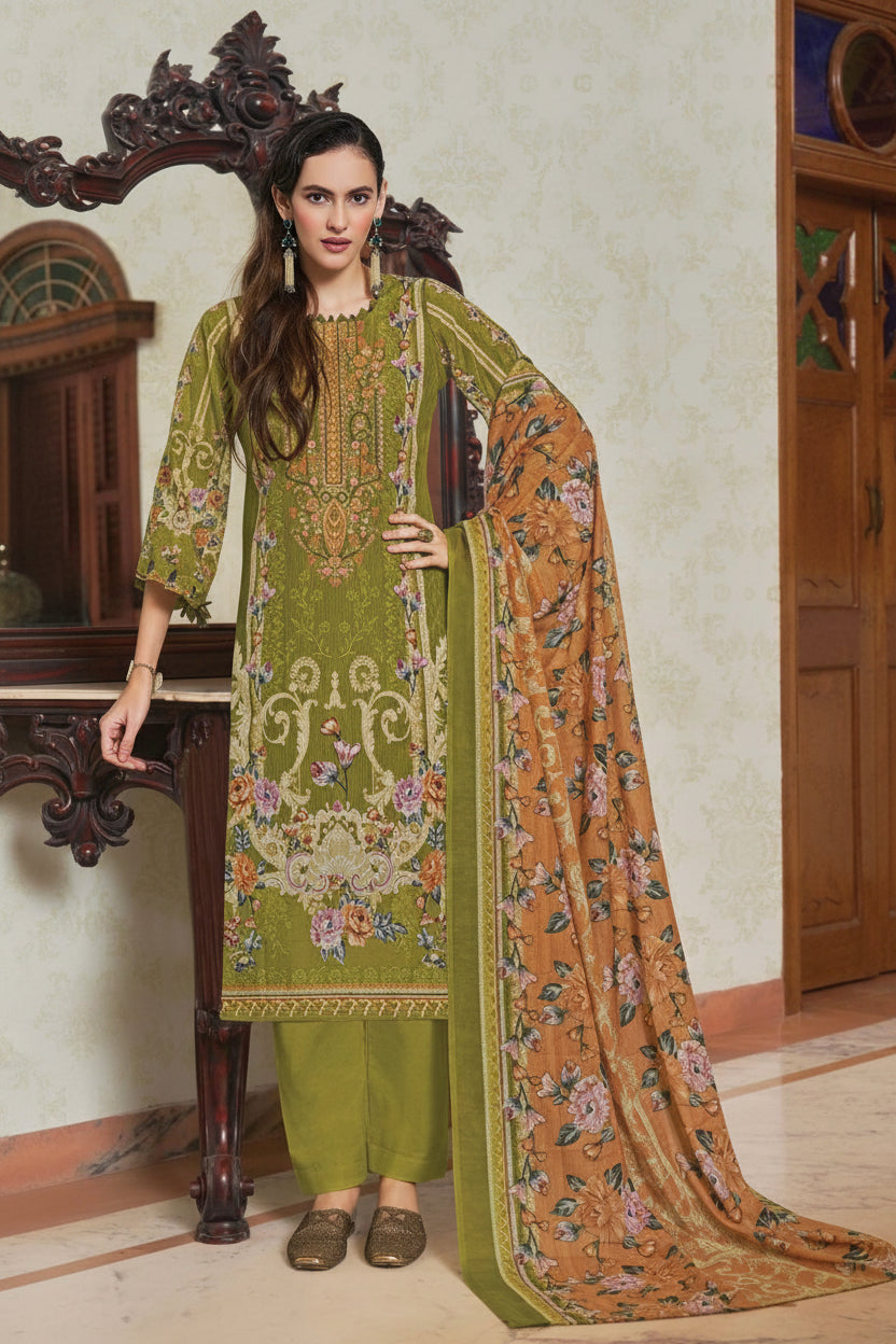 Noor-E-Zehra | Lawn Cotton Embroidered Pakistani Suit Set