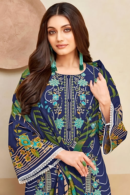 Naira Midnight Bloom Pakistani Suit Set