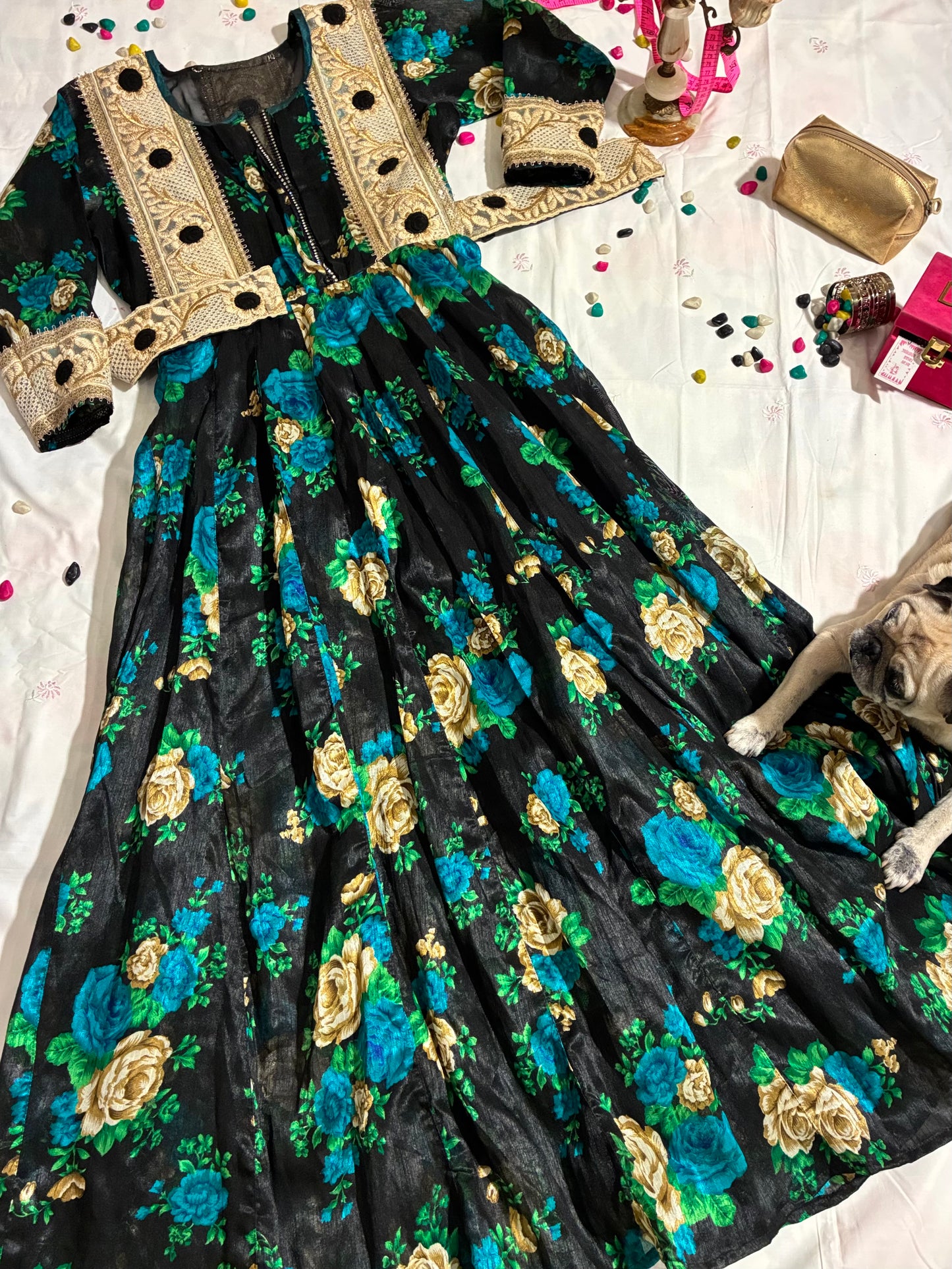 Noor-E-Raat Floral Gown