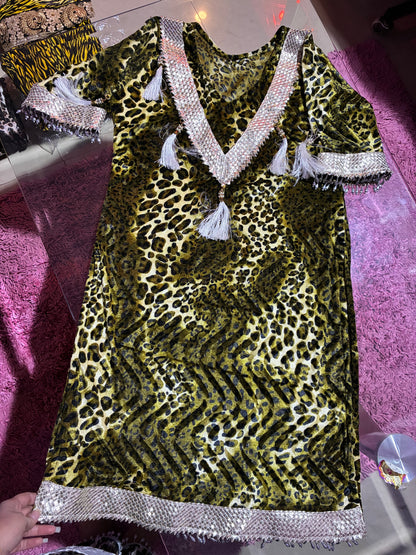 Jungle Luxe Velvet Kurta Set