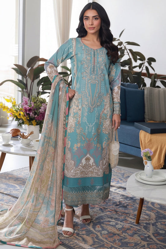 Amani Morning Bloom | Lawn Cotton Pakistani Suit Set