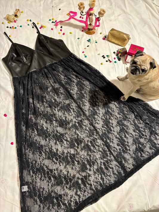 Obsidian Allure Mesh Dress