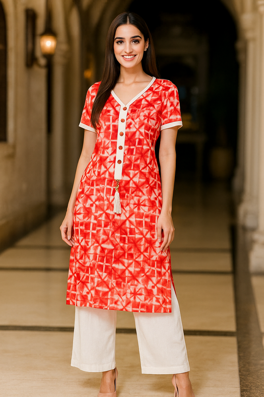 Gulnaar Satin Kurta Set