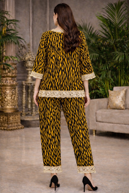 Tiger Luxe Lace Co-ord Set