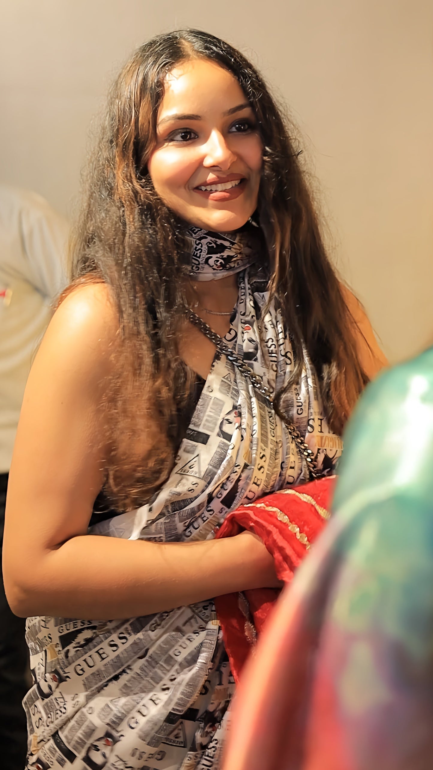 Front Page News Satin Saree