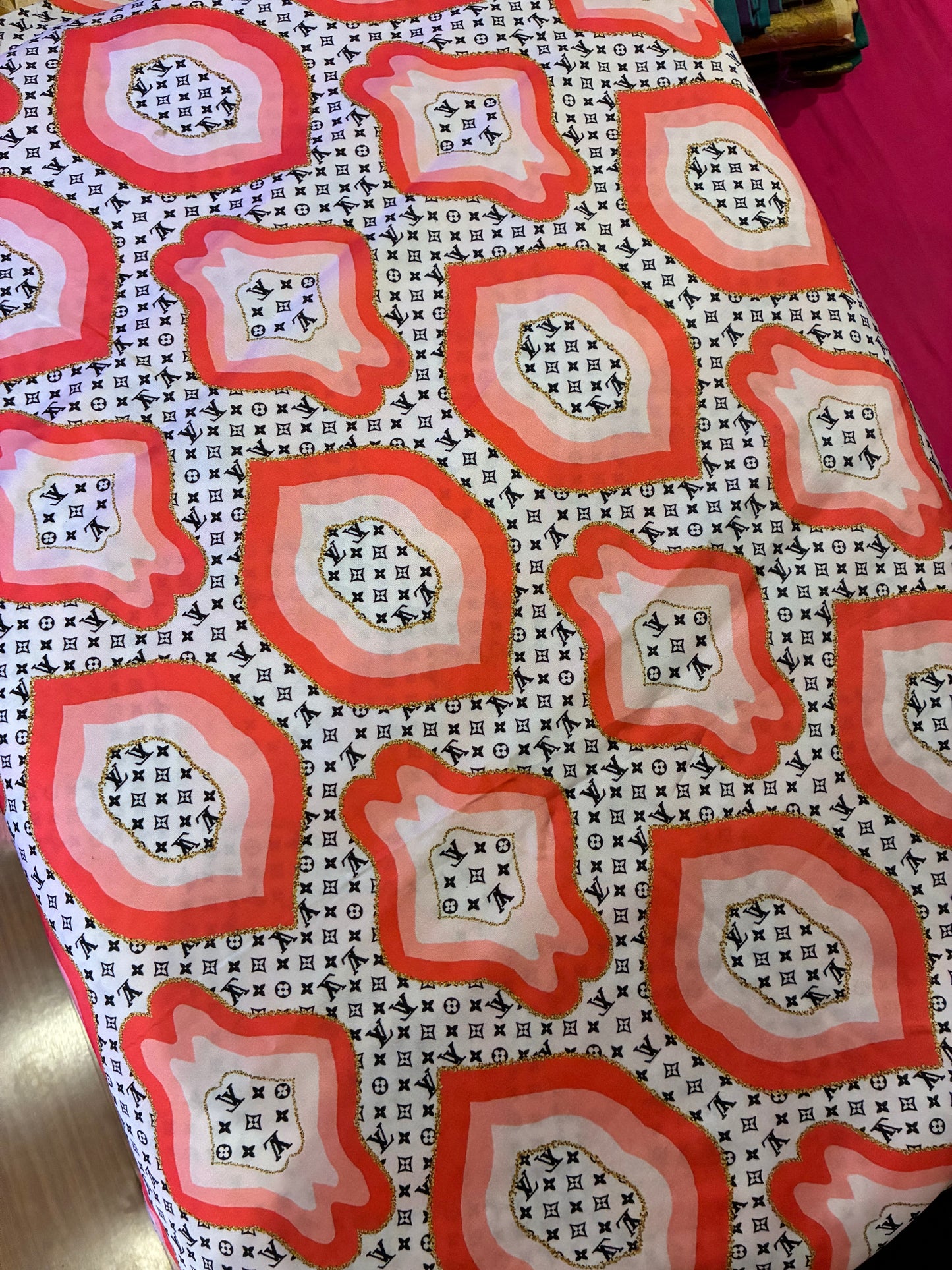 The Coral Mirage Luxe Saree