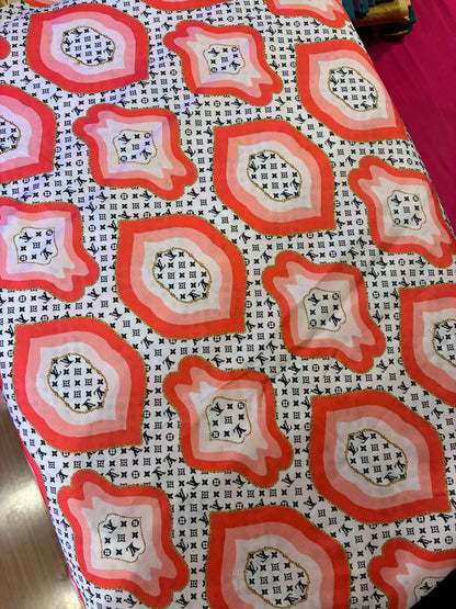 The Coral Mirage Luxe Saree