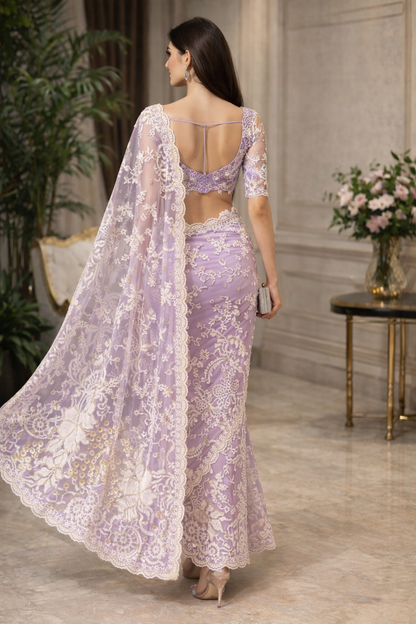 Iris Veil Net Saree