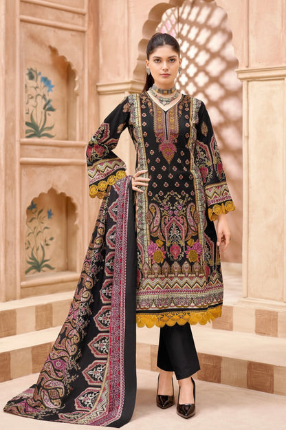 Sunehri Noir | Lawn Cotton Pakistani Suit Set