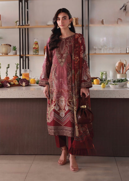 Aafreen Earthy Charm | Lawn Cotton Pakistani Suit Set