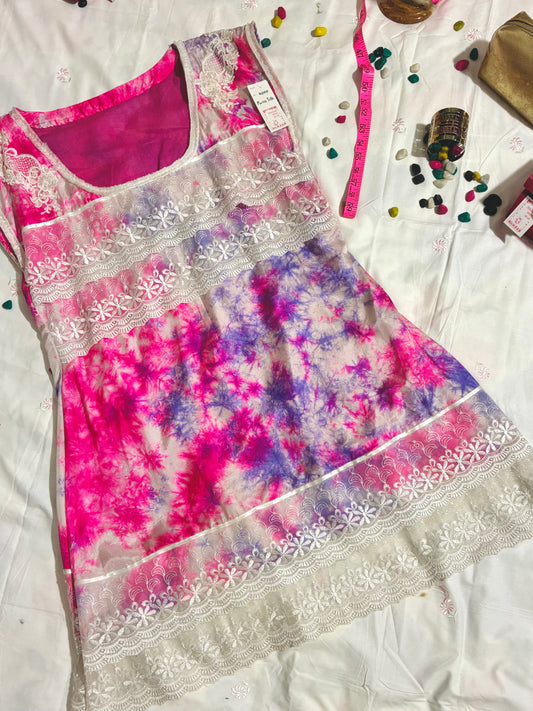Rose Cloud Pure Silk Dress