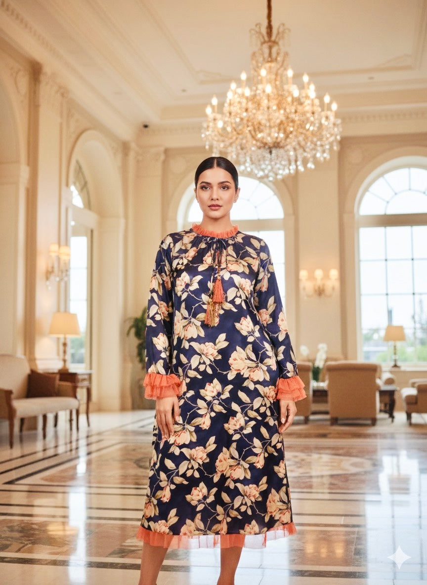 Ted Bakerr Satin Midi Dress