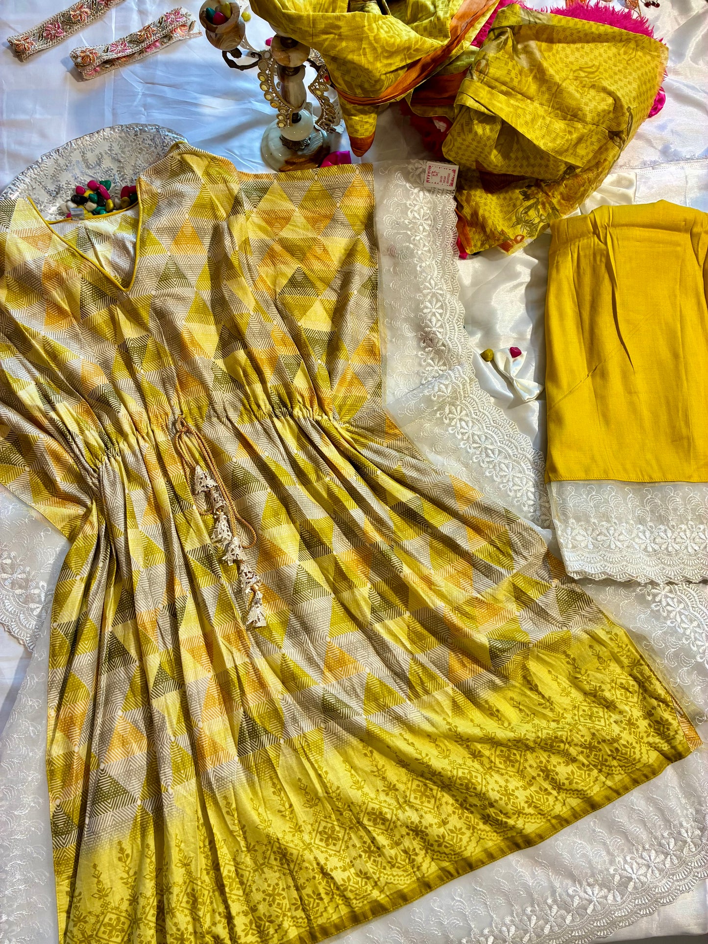 Saher Kaftan Suit Set