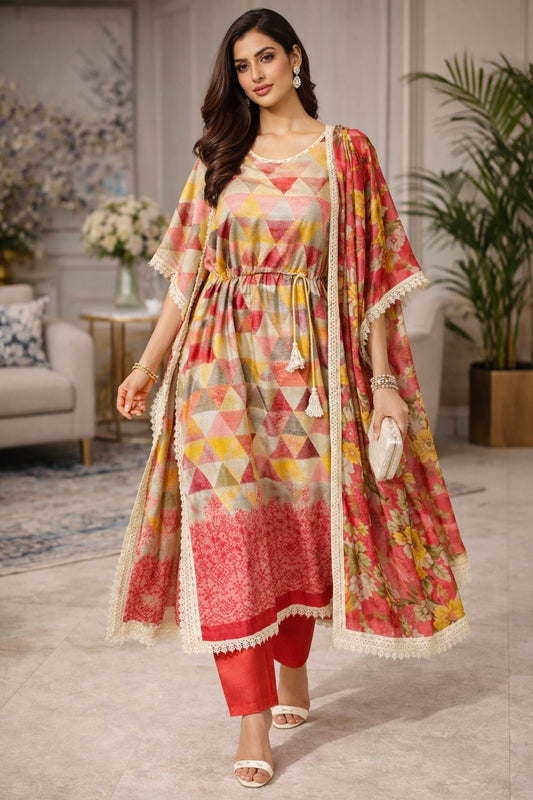 Saher Kaftan Suit Set