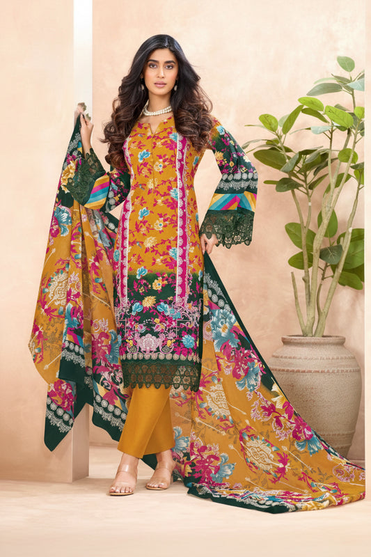 Noor-E-Gulbahar | Lawn Cotton Pakistani Suit Set