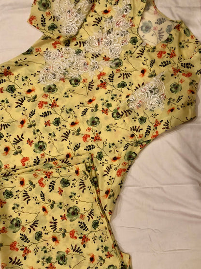 Sunlit Petals Cotton Kurta Set