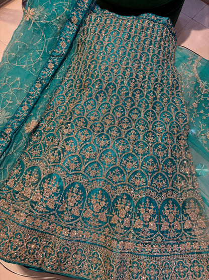 Aqua Noor Bridal Lehenga Set