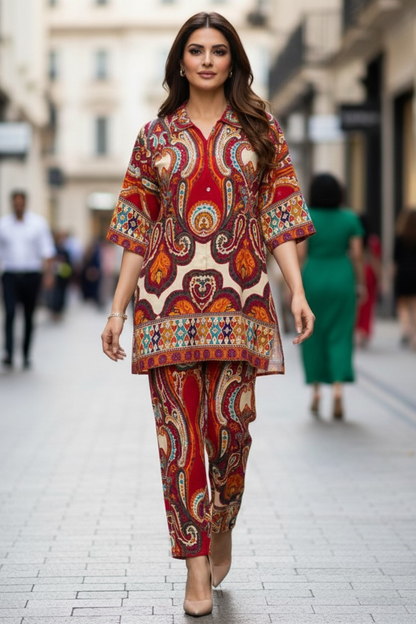 Royale Paisley Pakistani Co-ord Set