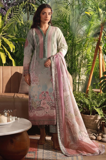 Gulnaar Mist | Lawn Cotton Pakistani Suit Set