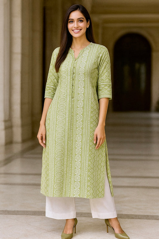 Mint Nazm Kurta Set