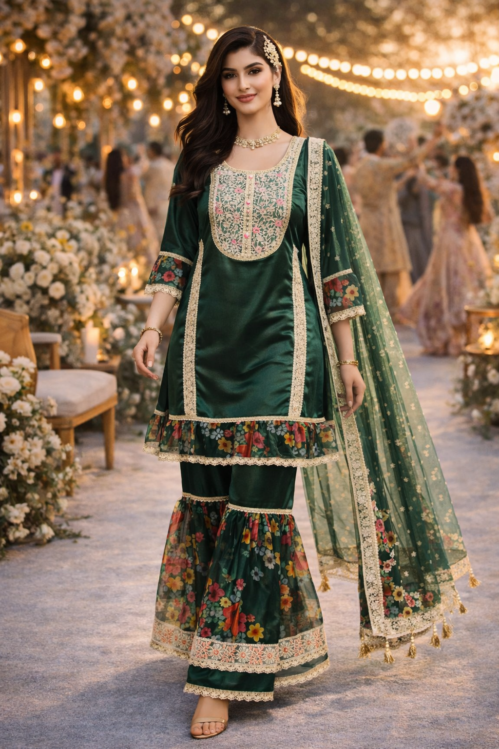 Noor-e-Zamrud Sharara Set