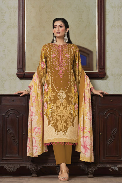 Noor Sand Bloom | Lawn Cotton Embroidered Pakistani Suit Set