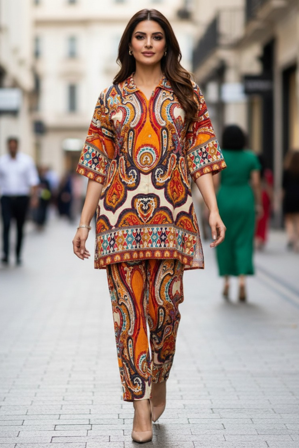 Royale Paisley Pakistani Co-ord Set