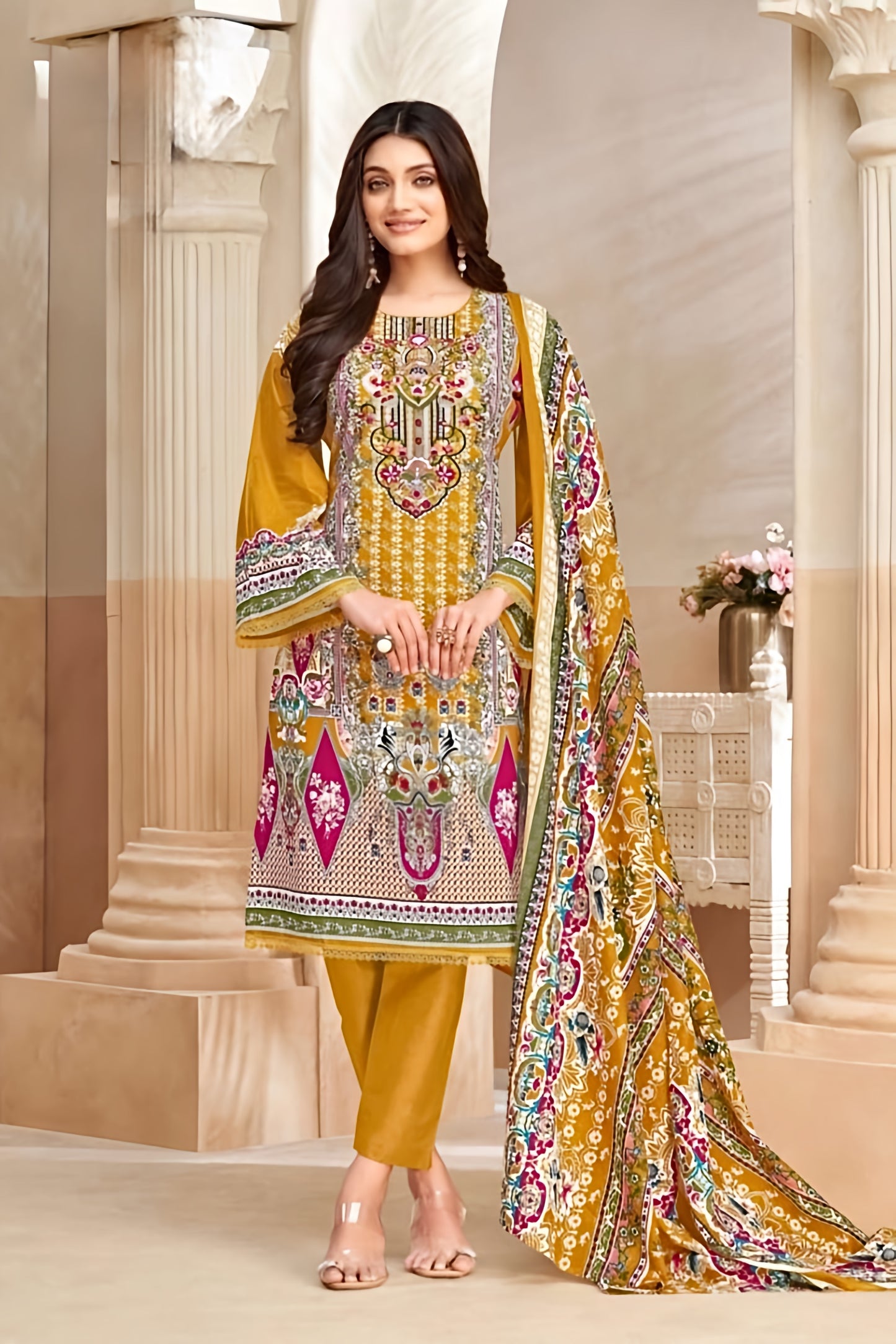 Sehrish Mustard Regal Pakistani Suit Set