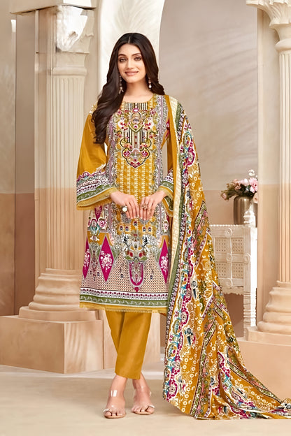 Sehrish Mustard Regal Pakistani Suit Set