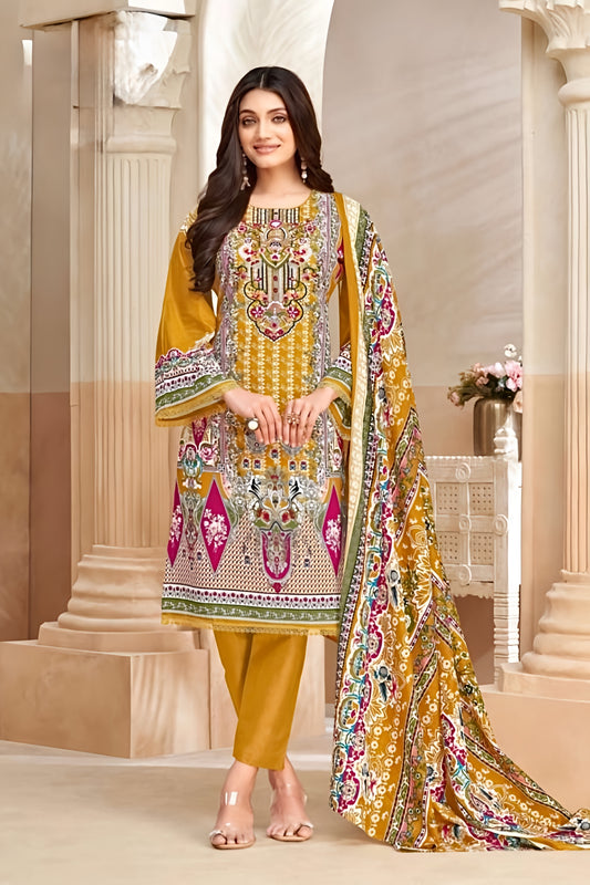 Sehrish Mustard Regal Pakistani Suit Set