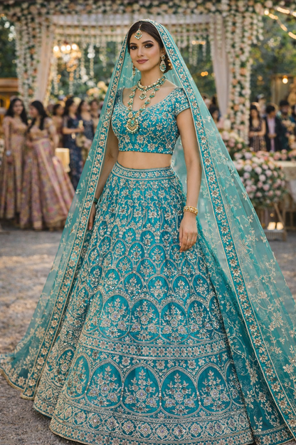 Aqua Noor Bridal Lehenga Set