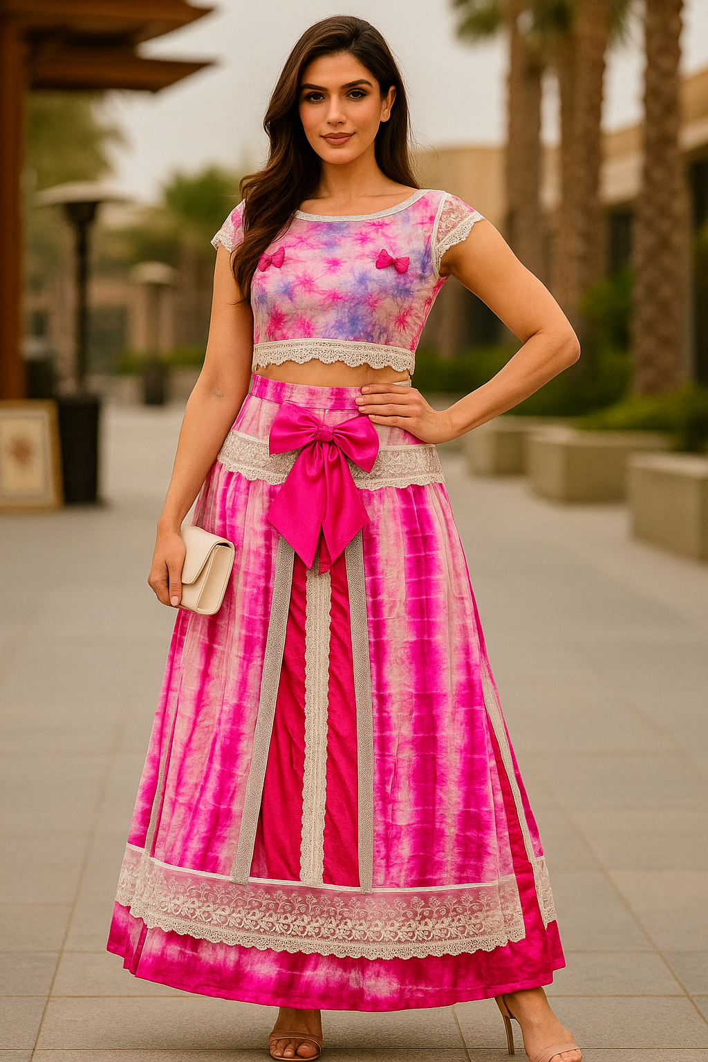 Fuchsia Royale Pure Silk Ensemble