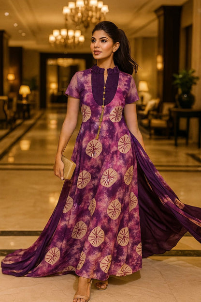 Royal Amethyst Trail Gown