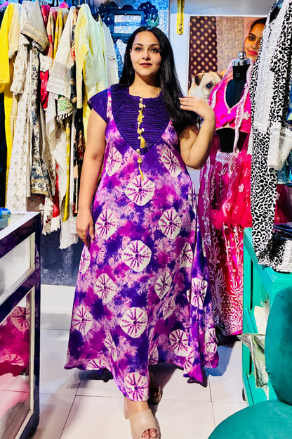 Royal Amethyst Trail Gown