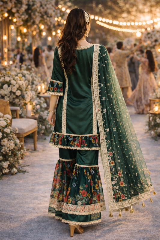 Noor-e-Zamrud Sharara Set