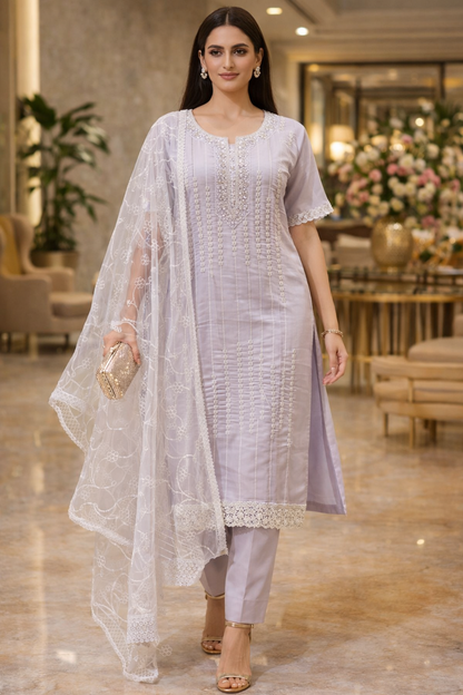 Zariya Glow Pakistani Suit Set