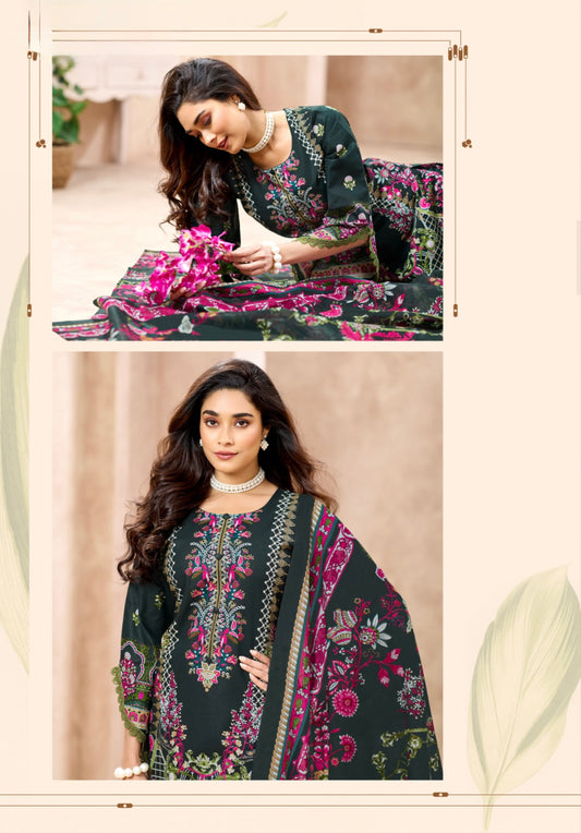 Gulnaaz Rose Garden | Lawn Cotton Pakistani Suit Set